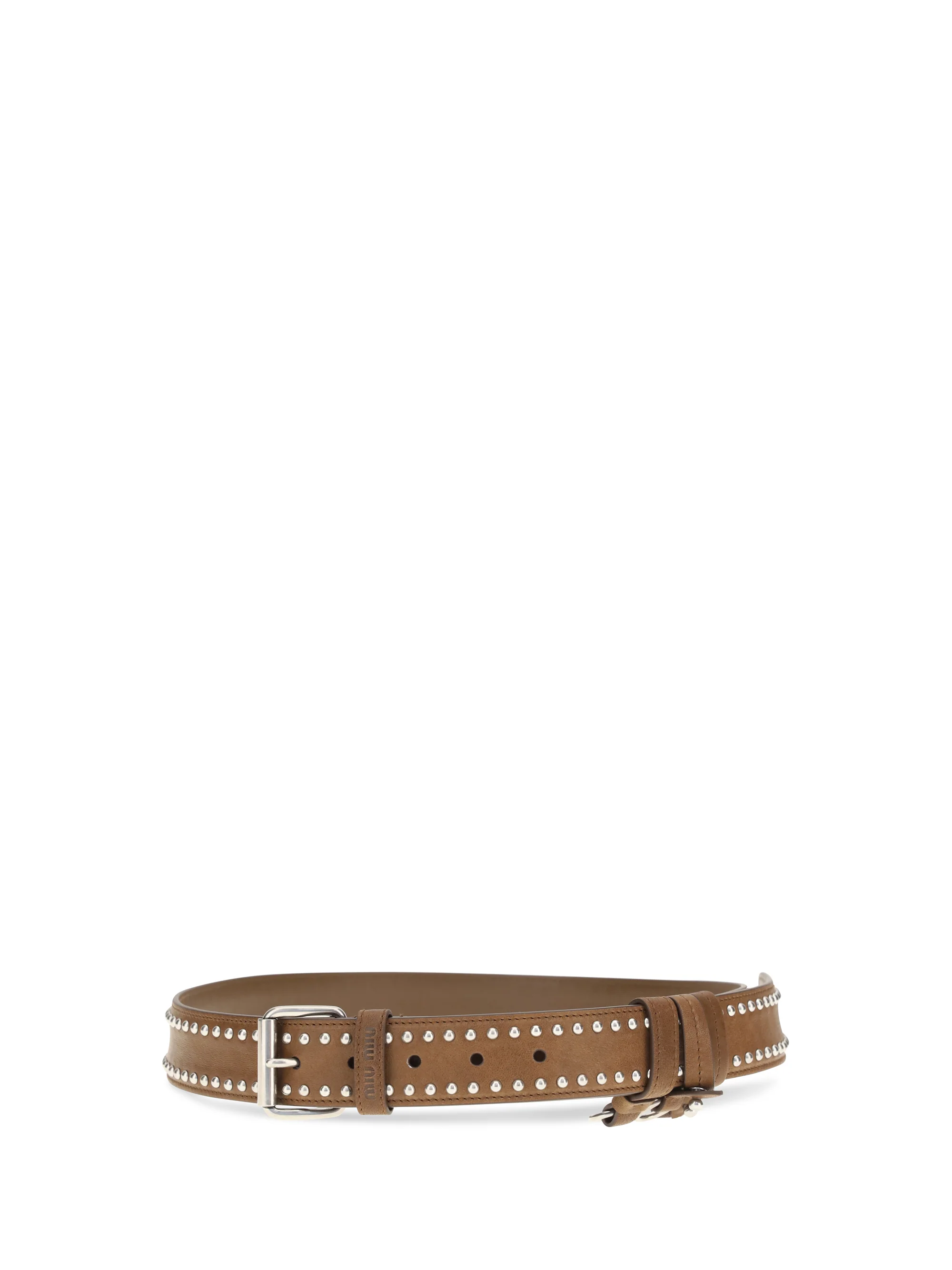 MIU MIU 80 studded suede belt