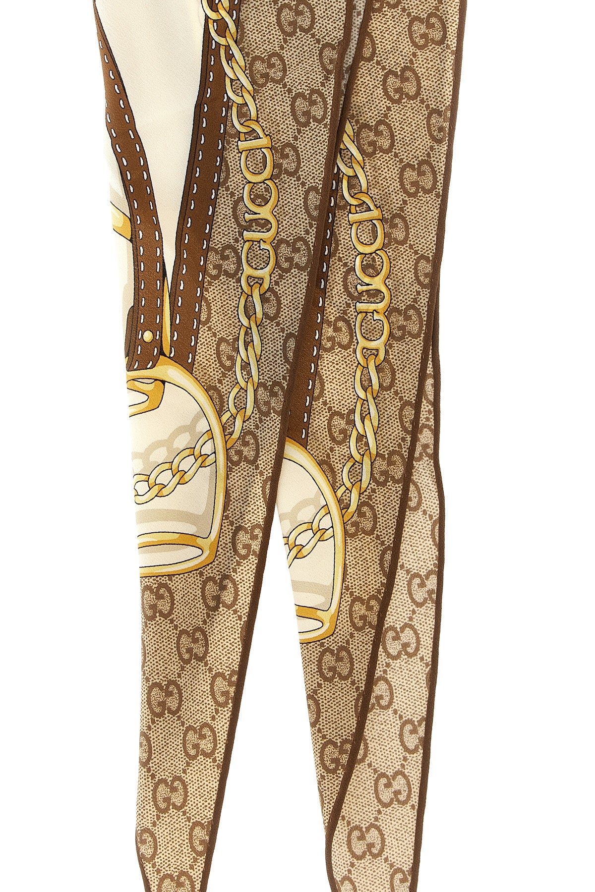 the gucci scarf redefines archival codes through a diamond silhouette