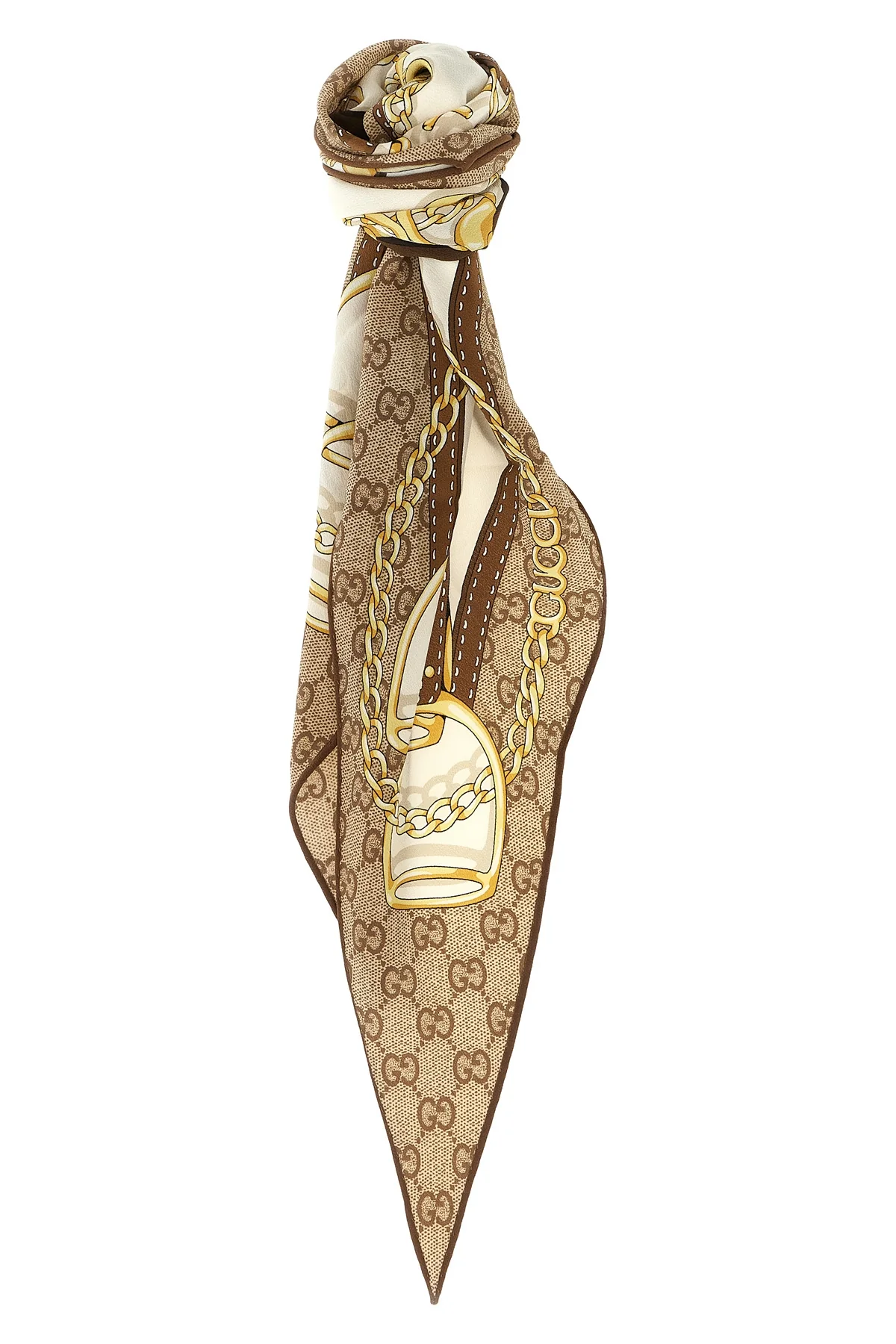 GUCCI OS the gucci scarf redefines archival codes through a diamond silhouette