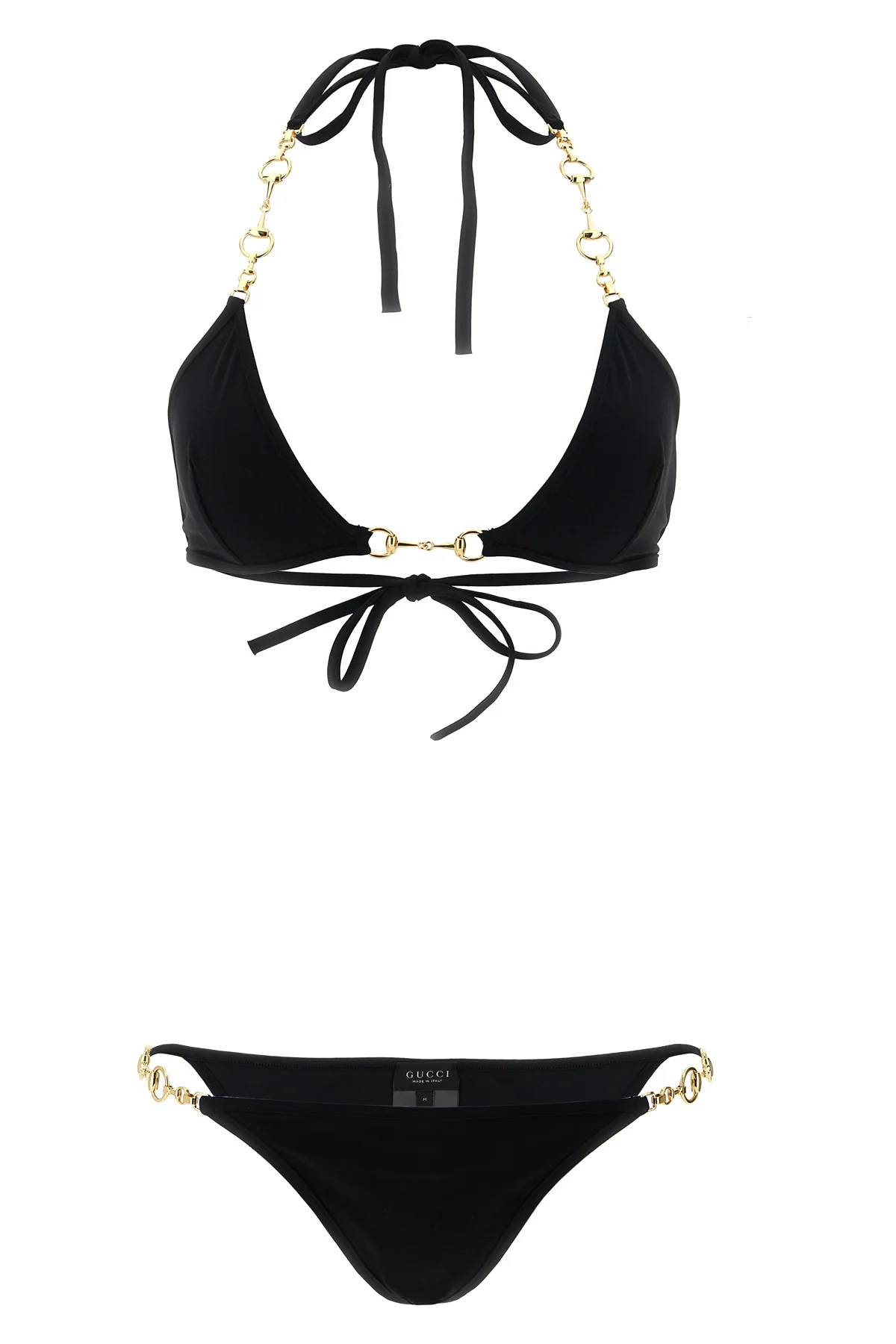 GUCCI L the gucci bikini redefines the seaside aesthetic through a sartorial constructio