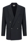 the saint laurent virgin wool gabardine blazer