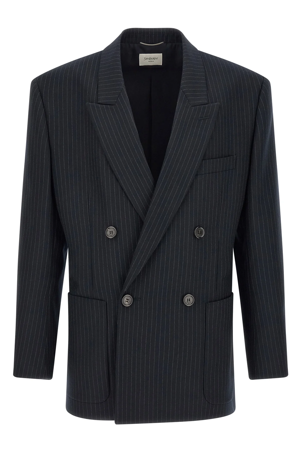 the saint laurent virgin wool gabardine blazer