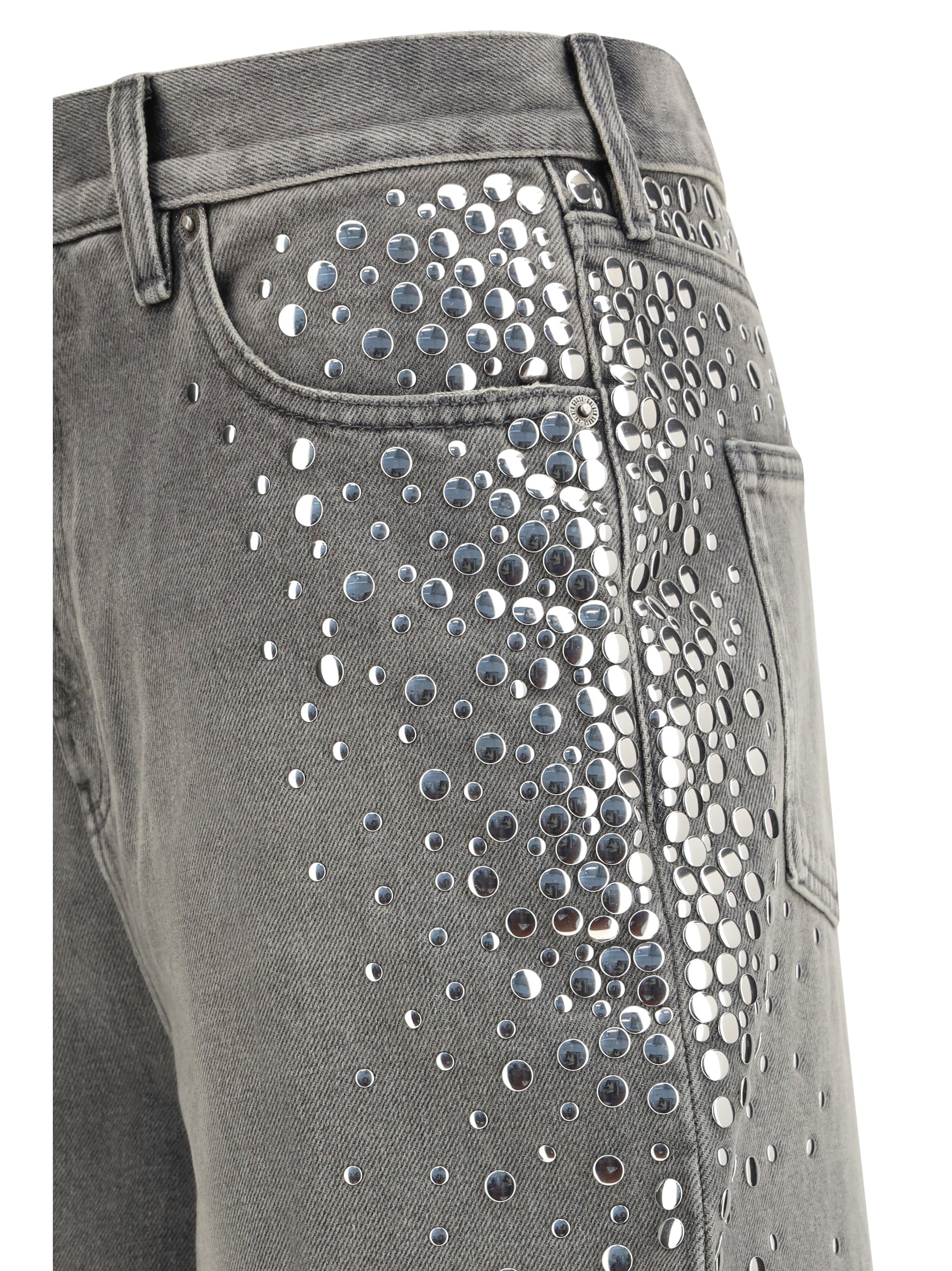 melody stud degraded jeans