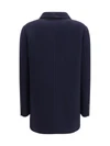 single-breasted wool and cashmere jacket