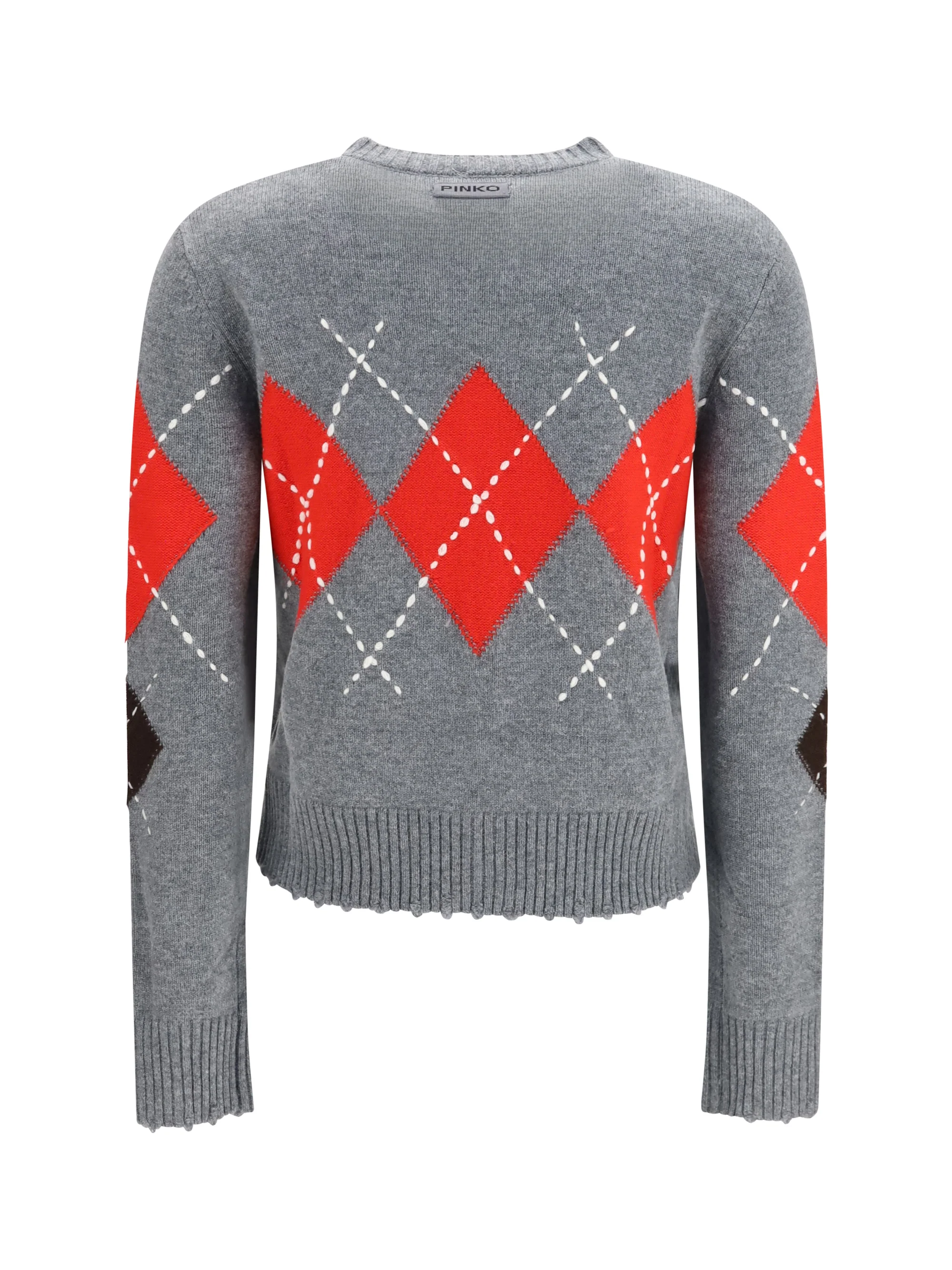 cardiff diamond wool and cashmere crewneck cardigan
