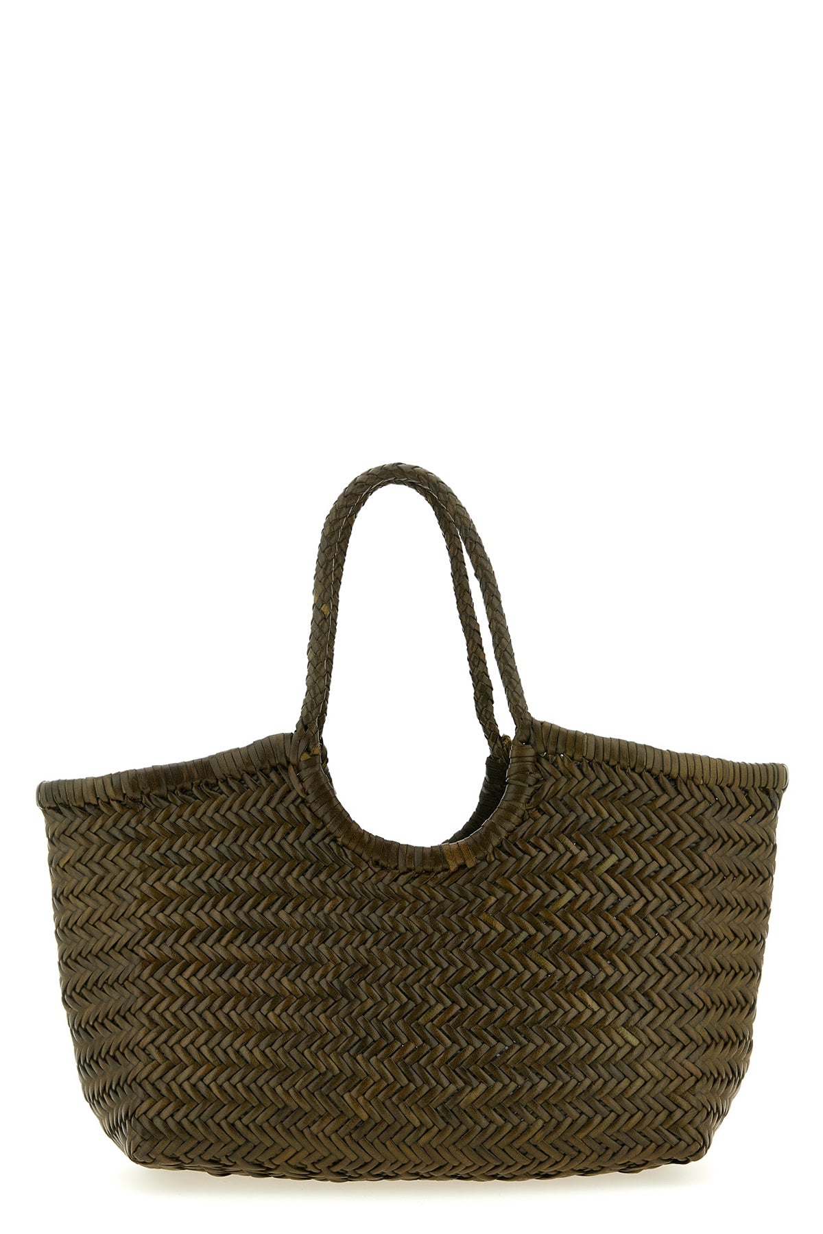 DRAGON DIFFUSION OS nantucket large hand-woven buffalo leather shoulder bag characterized by baske