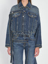 strap jacket in denim