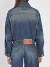 strap jacket in denim