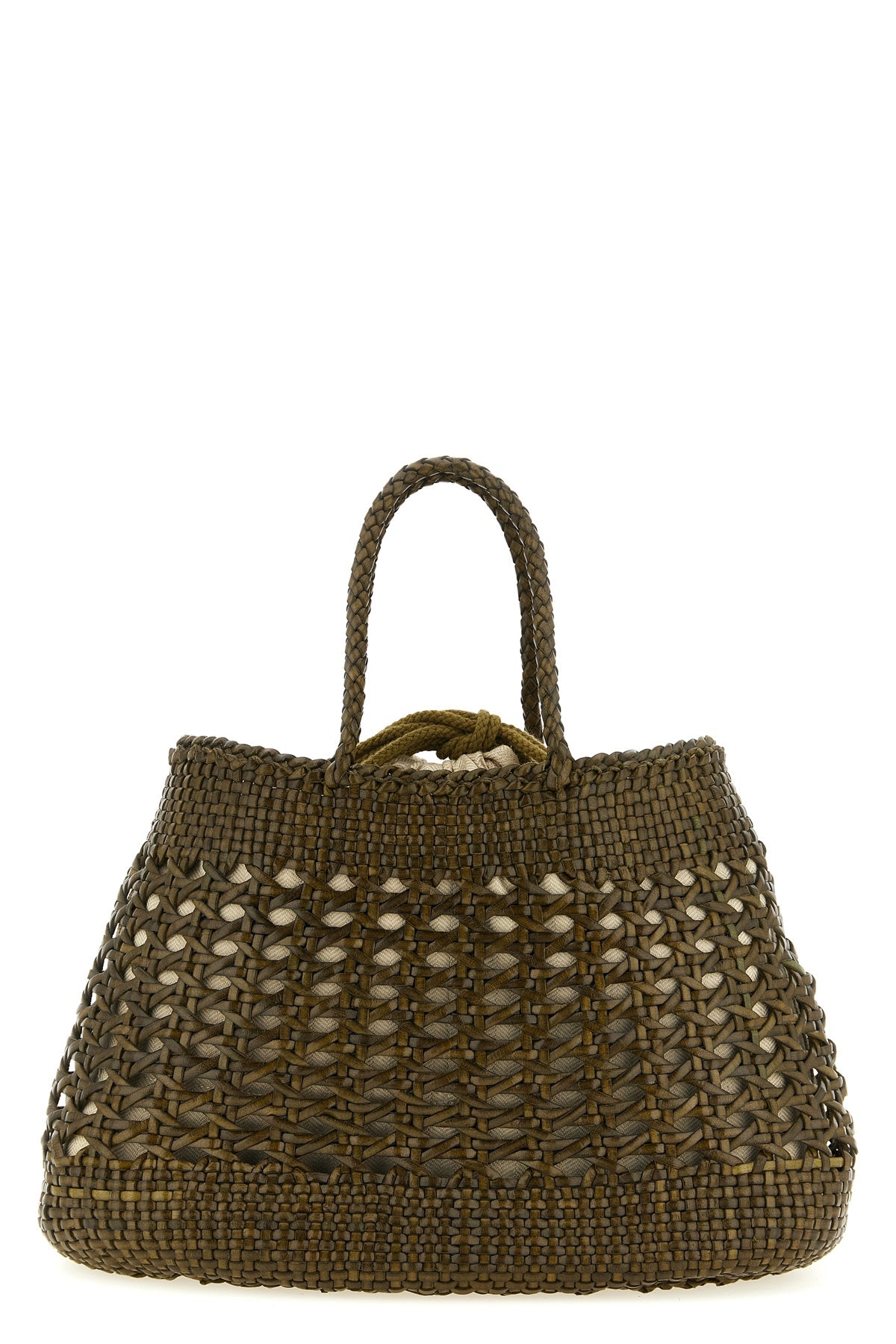 DRAGON DIFFUSION OS handbag santa cano handbag in hand-woven buffalo leather characterized by irreg