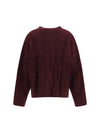 cashmere and silk sweater with voluminous sleeves