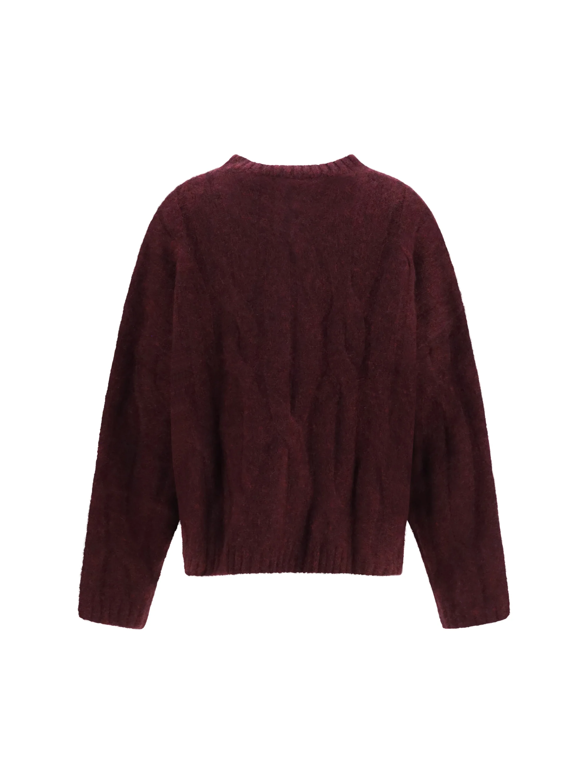 cashmere and silk sweater with voluminous sleeves