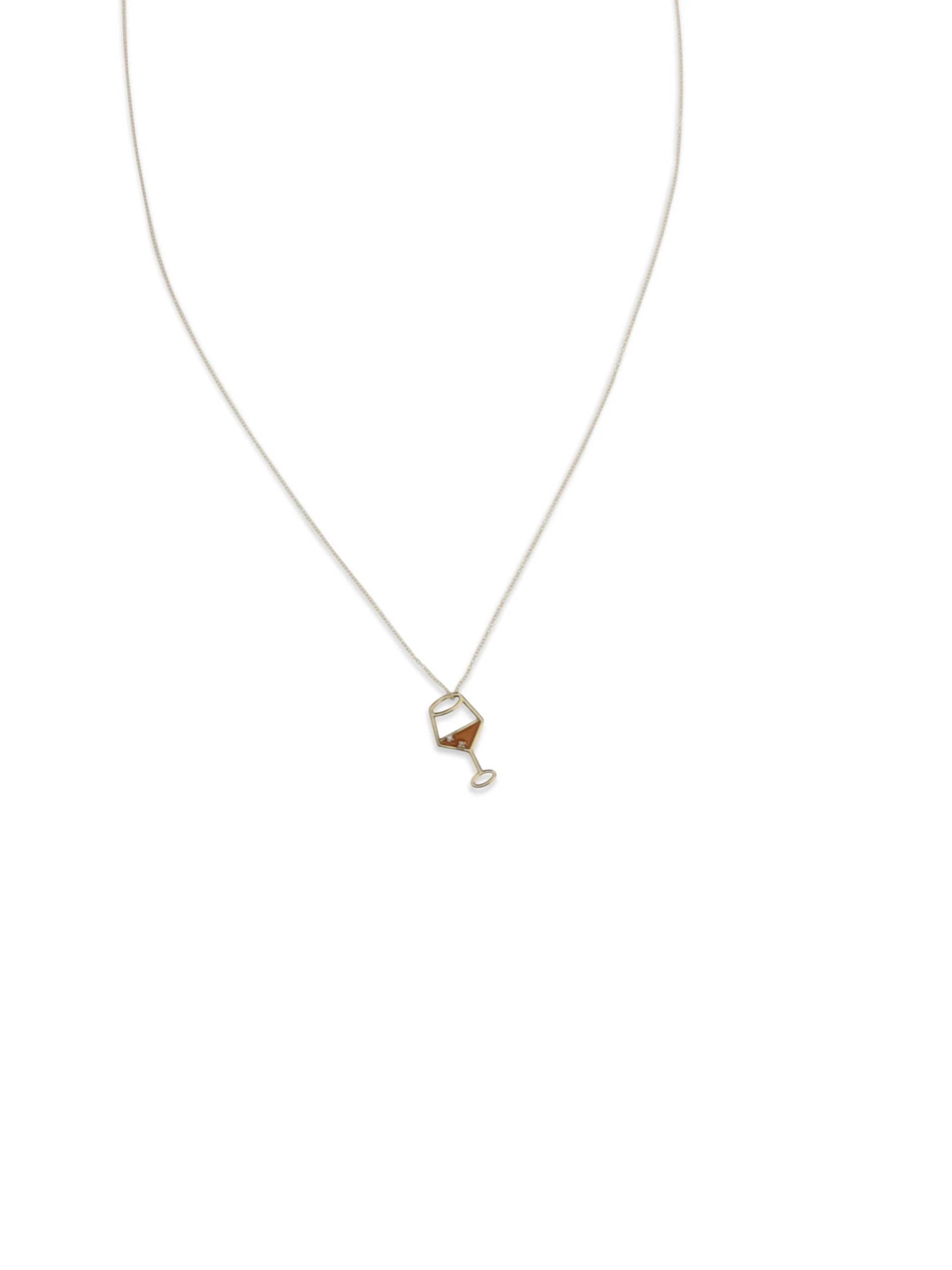 spritz brillante enamel necklace