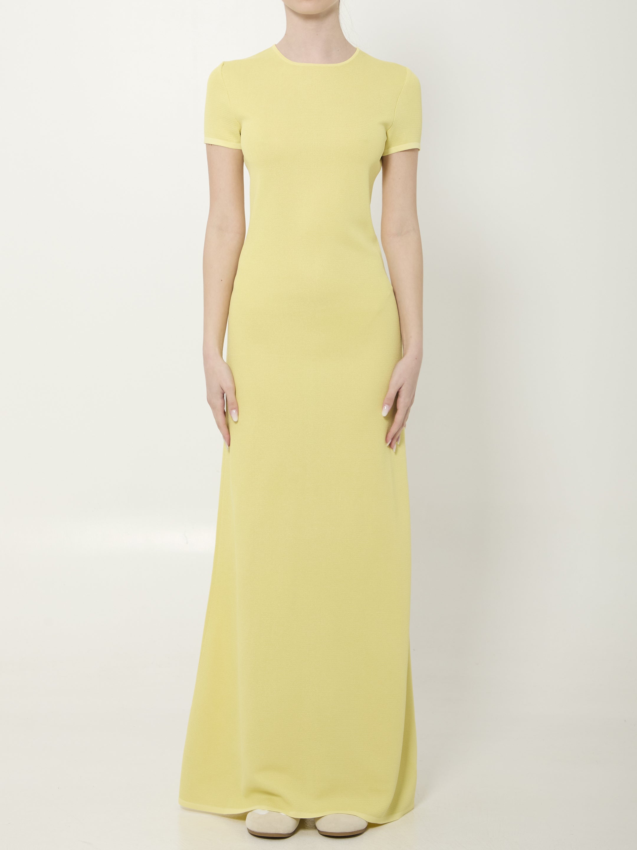 JACQUEMUS 36 la robe maille maxi dress