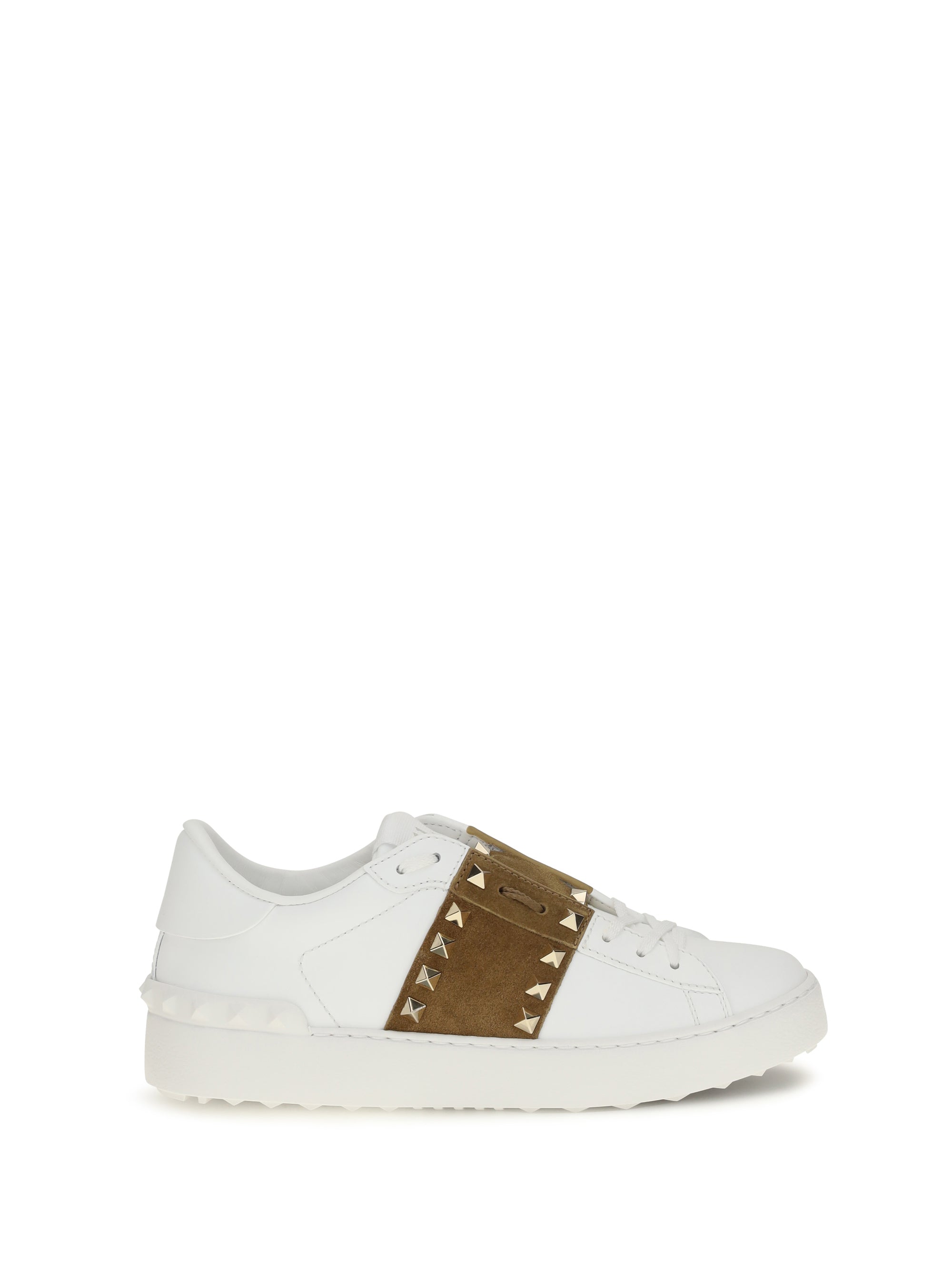 VALENTINO GARAVANI 36 rockstud untitled sneakers with suede band 