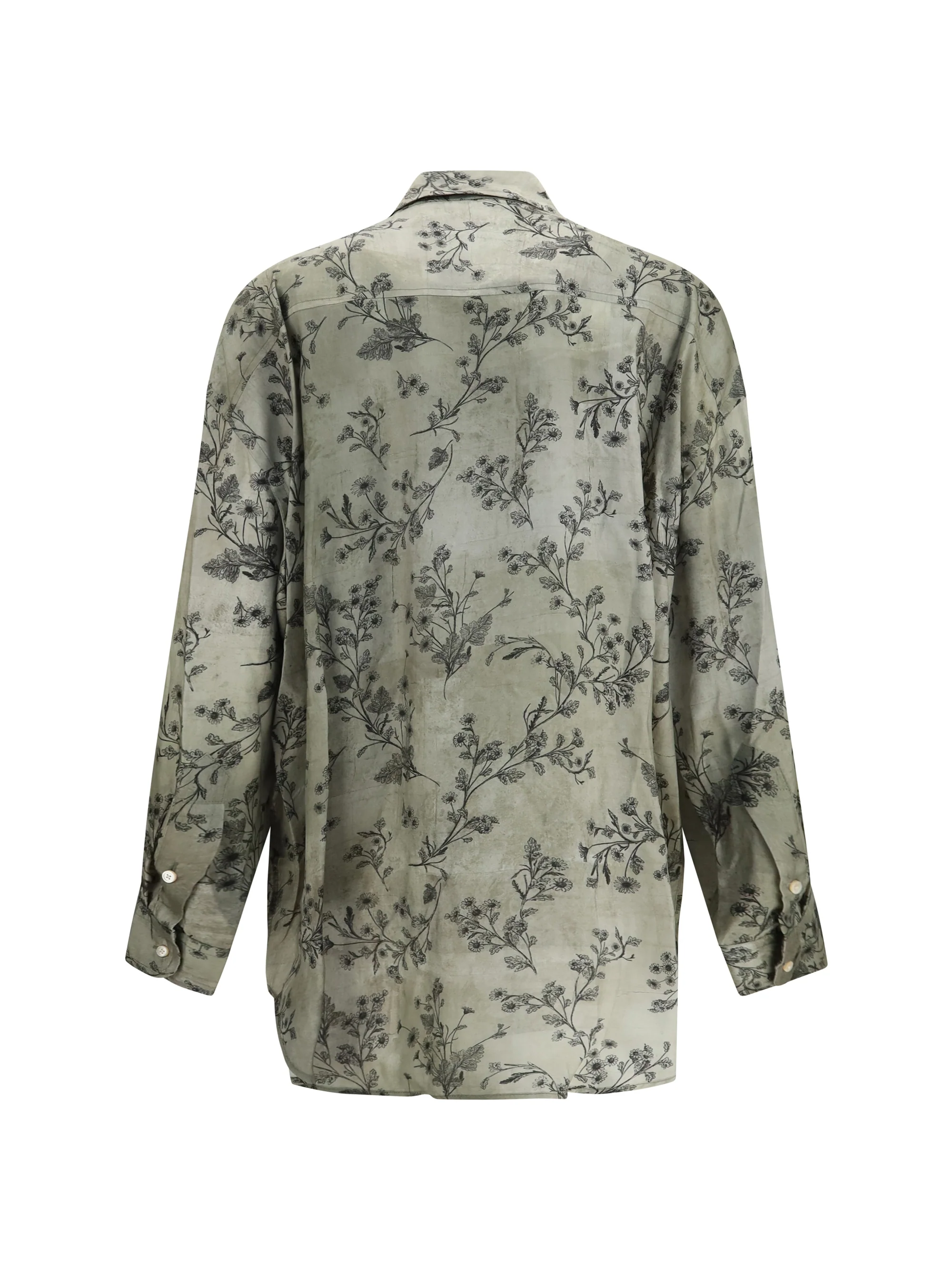 v-neck ruffle shirt