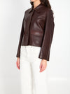 fem vintage leather jacket