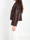 fem vintage leather jacket