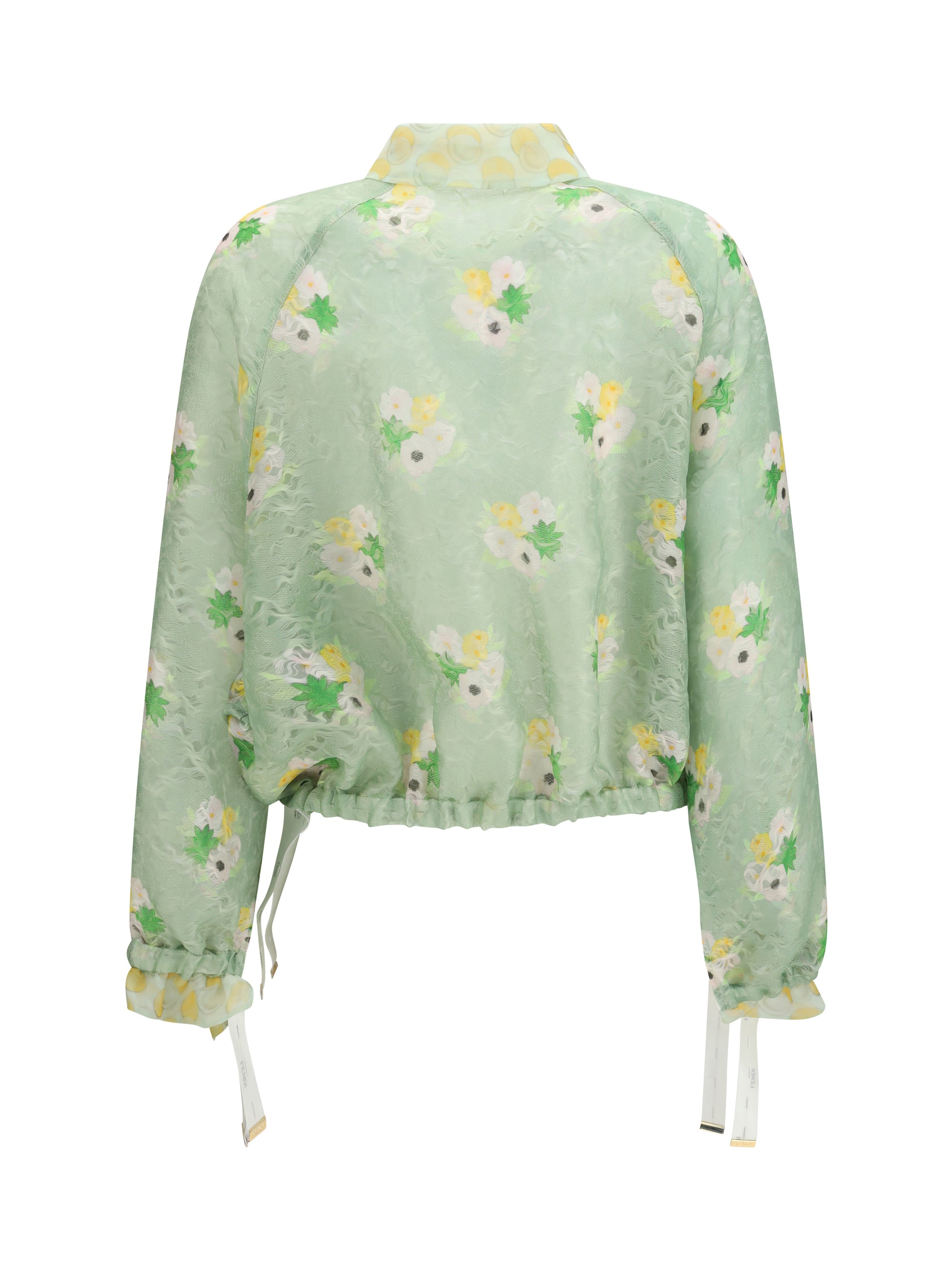 FENDI 40 organza lace jacket