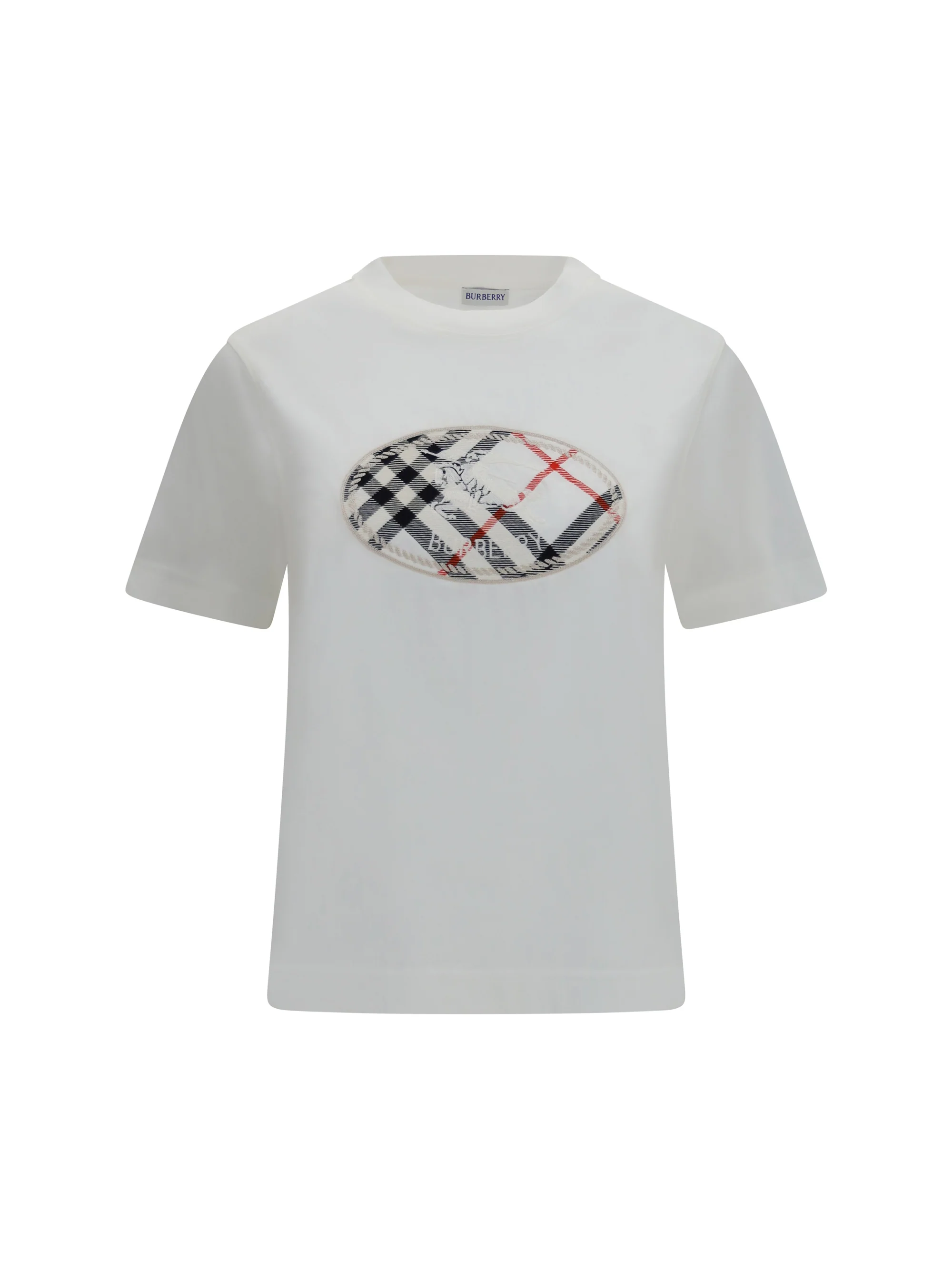 knight stamp check cotton t-shirt