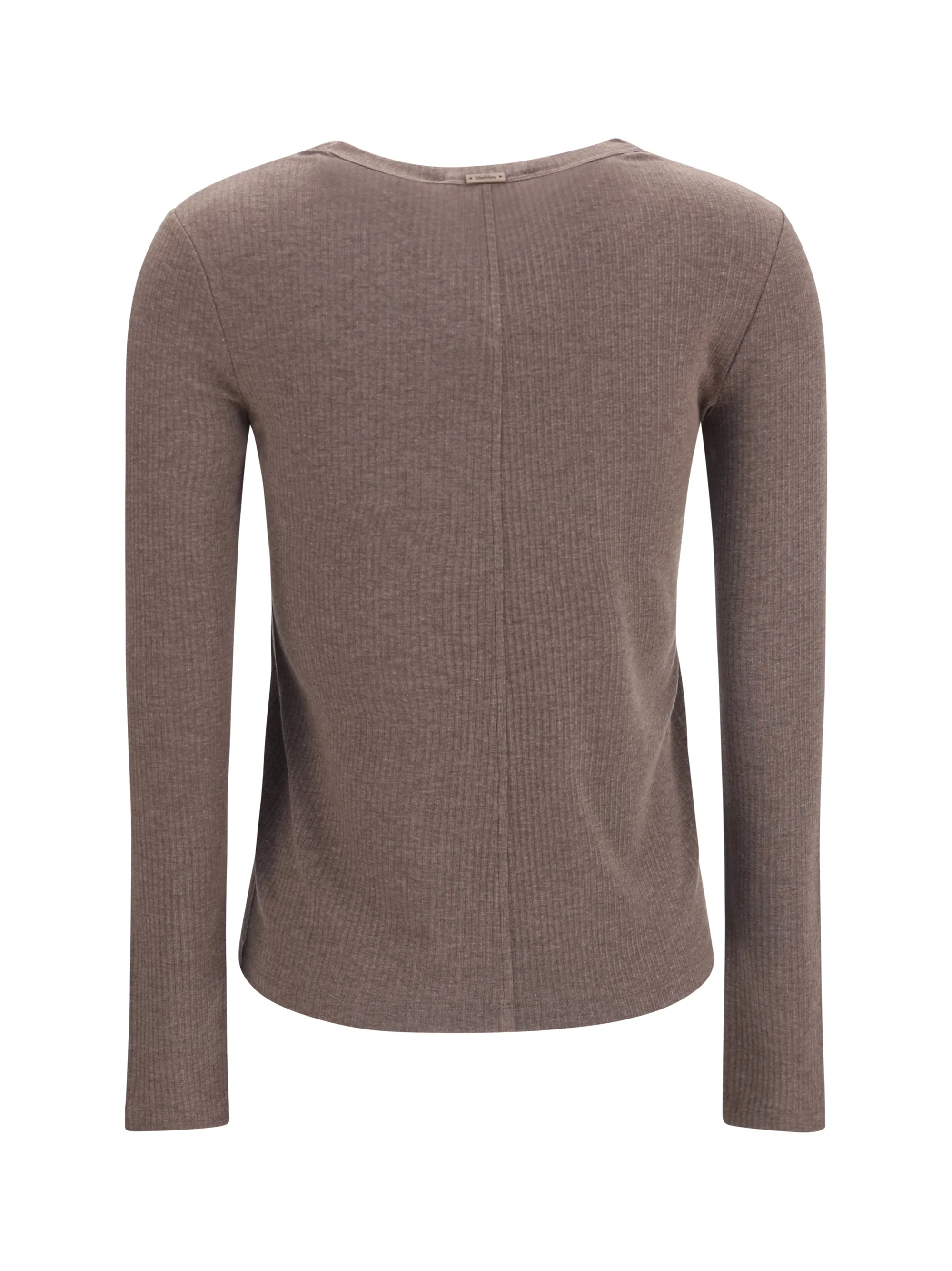 ribbed long-sleeve sweater