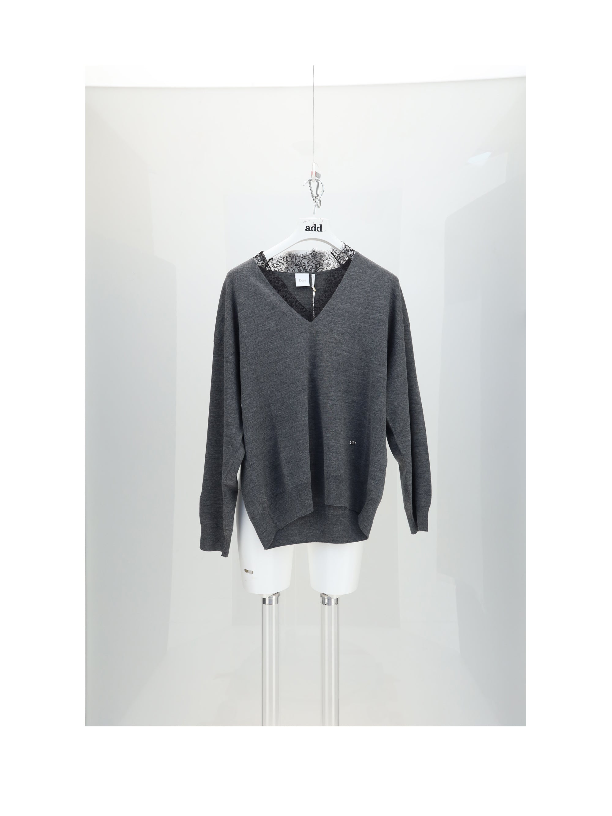DIOR 36 knit con pizzo
