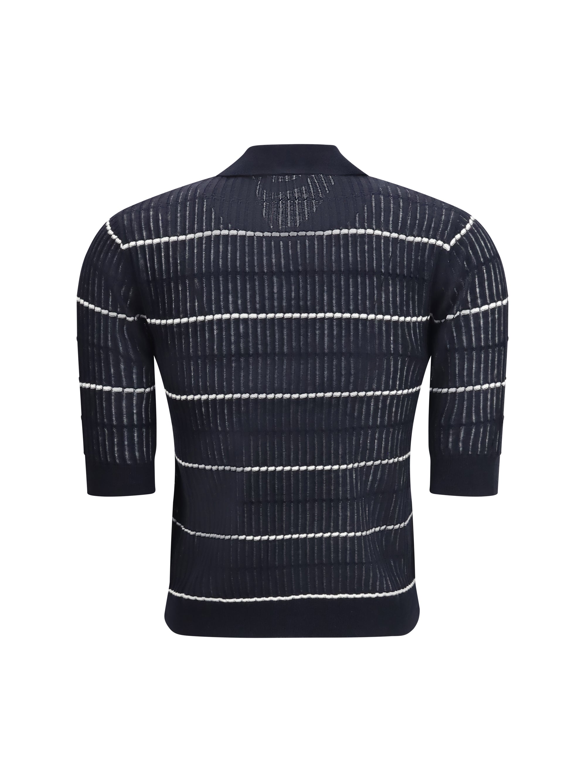 polo gallo in wool and silk