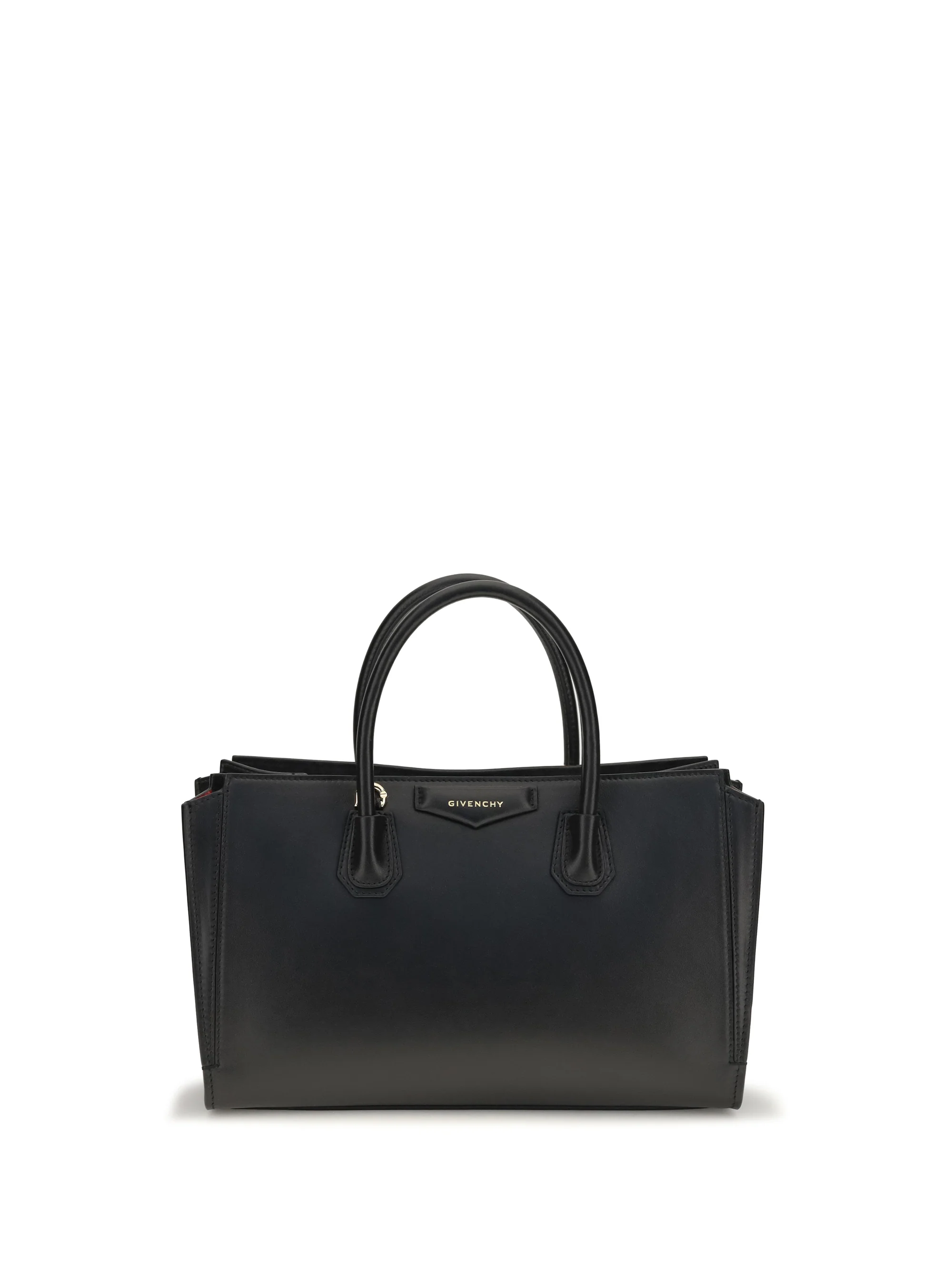 GIVENCHY OS small antigona catchall glossy grained leather handbag