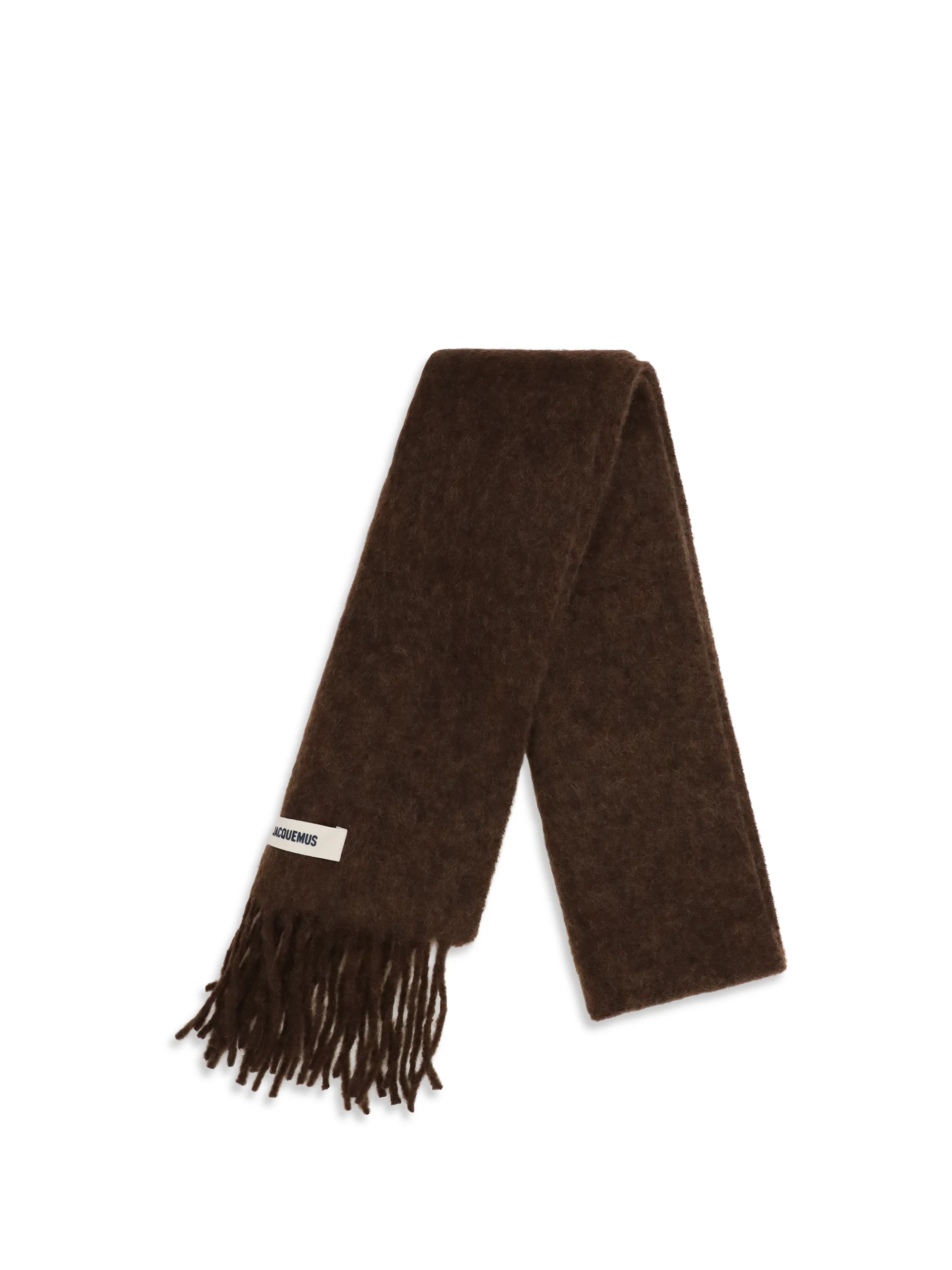 JACQUEMUS OS fringed scarf