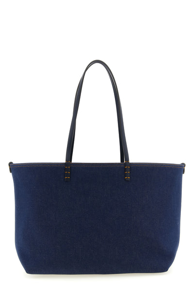 reversible roll midi shopping bag in ff jacquard