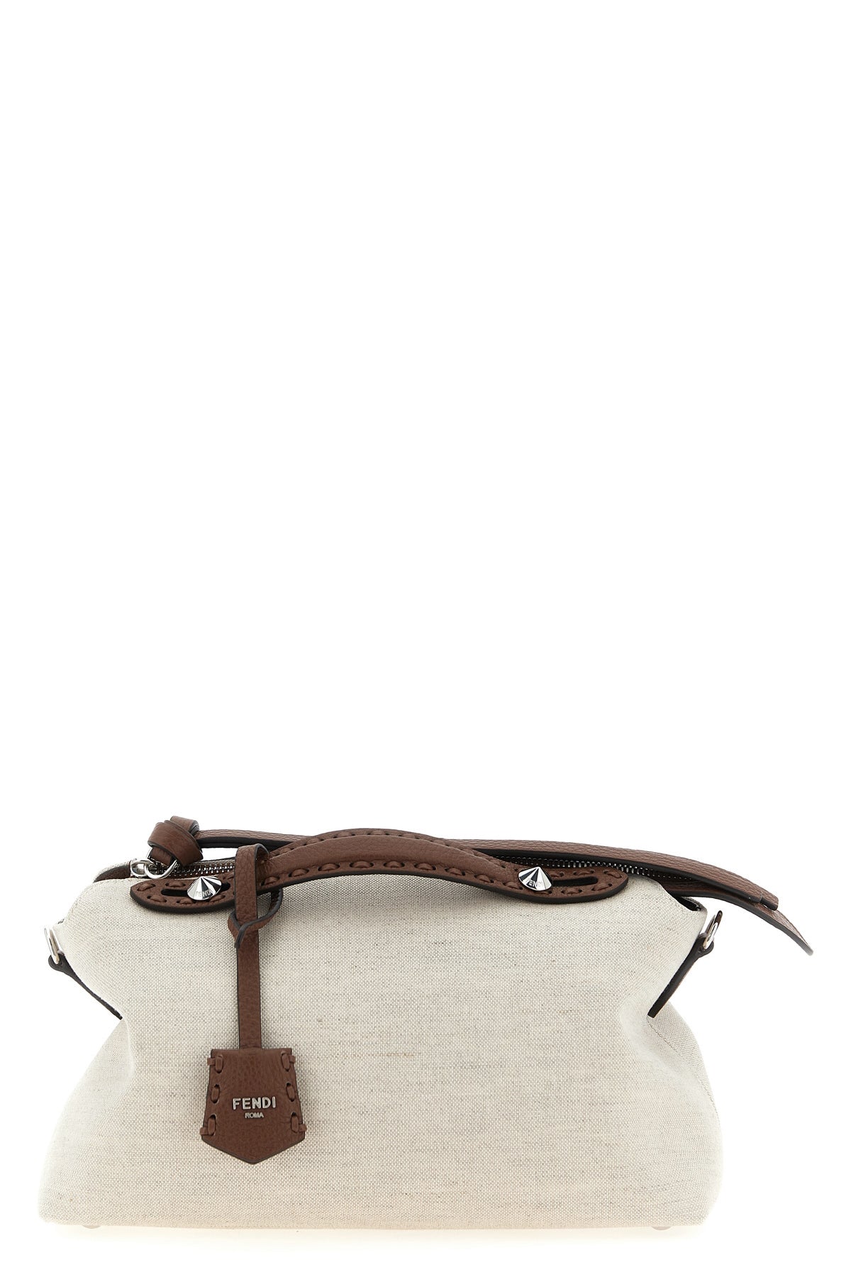 by the way soft medium handbag in canvas and hammered leather
