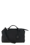 the fendi by the way soft medium handbag is made of fine black roman leather