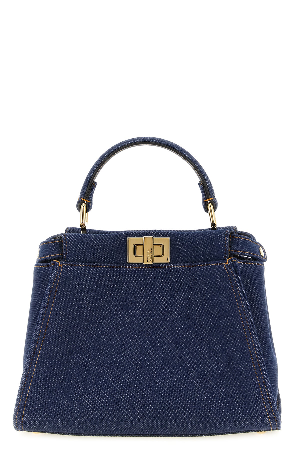 peekaboo mini denim handbag