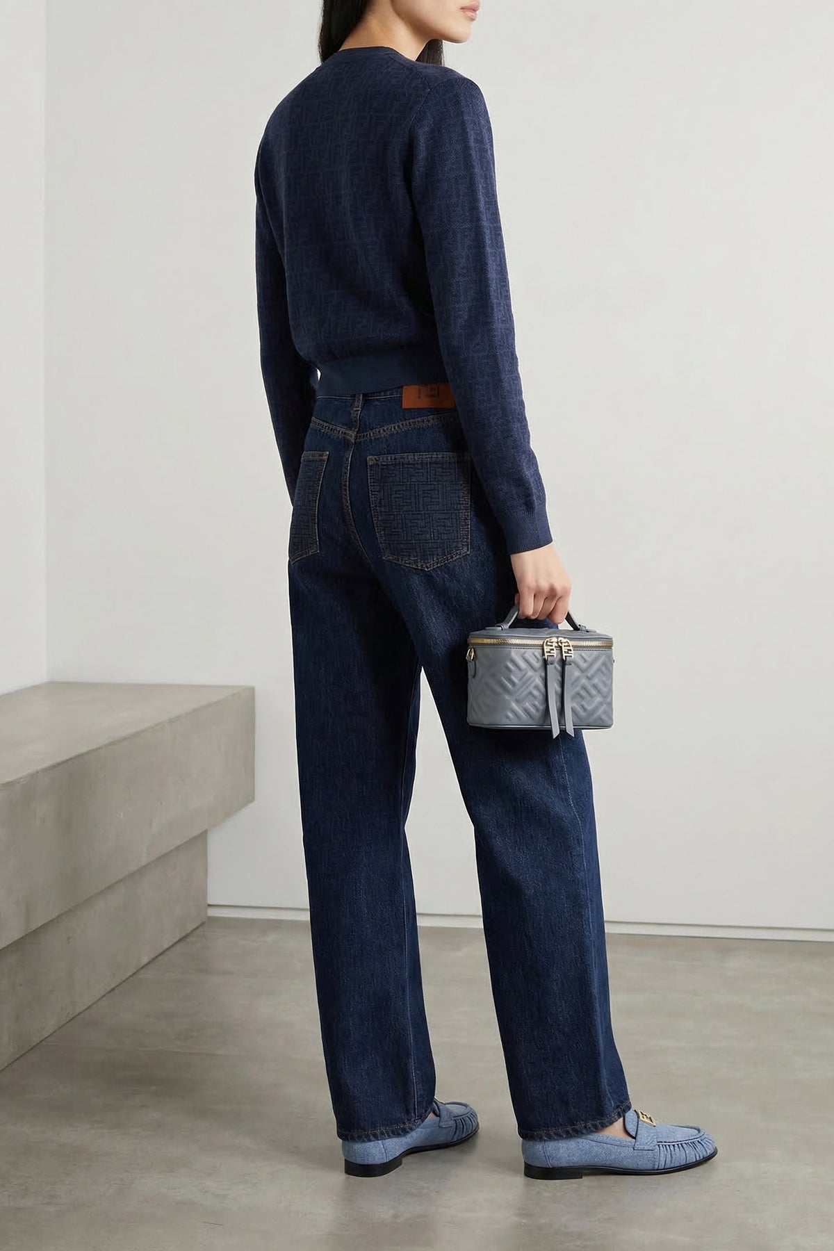 FENDI OS vanity nappa crossbody bag