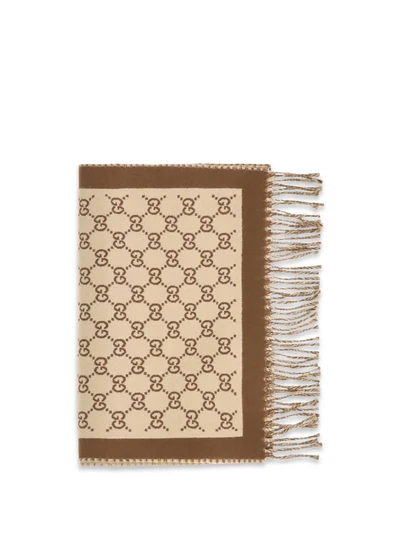 gg all-over wool scarf