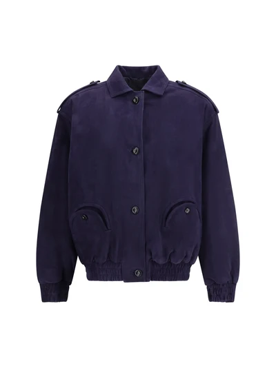 viva charlie suede bomber jacket