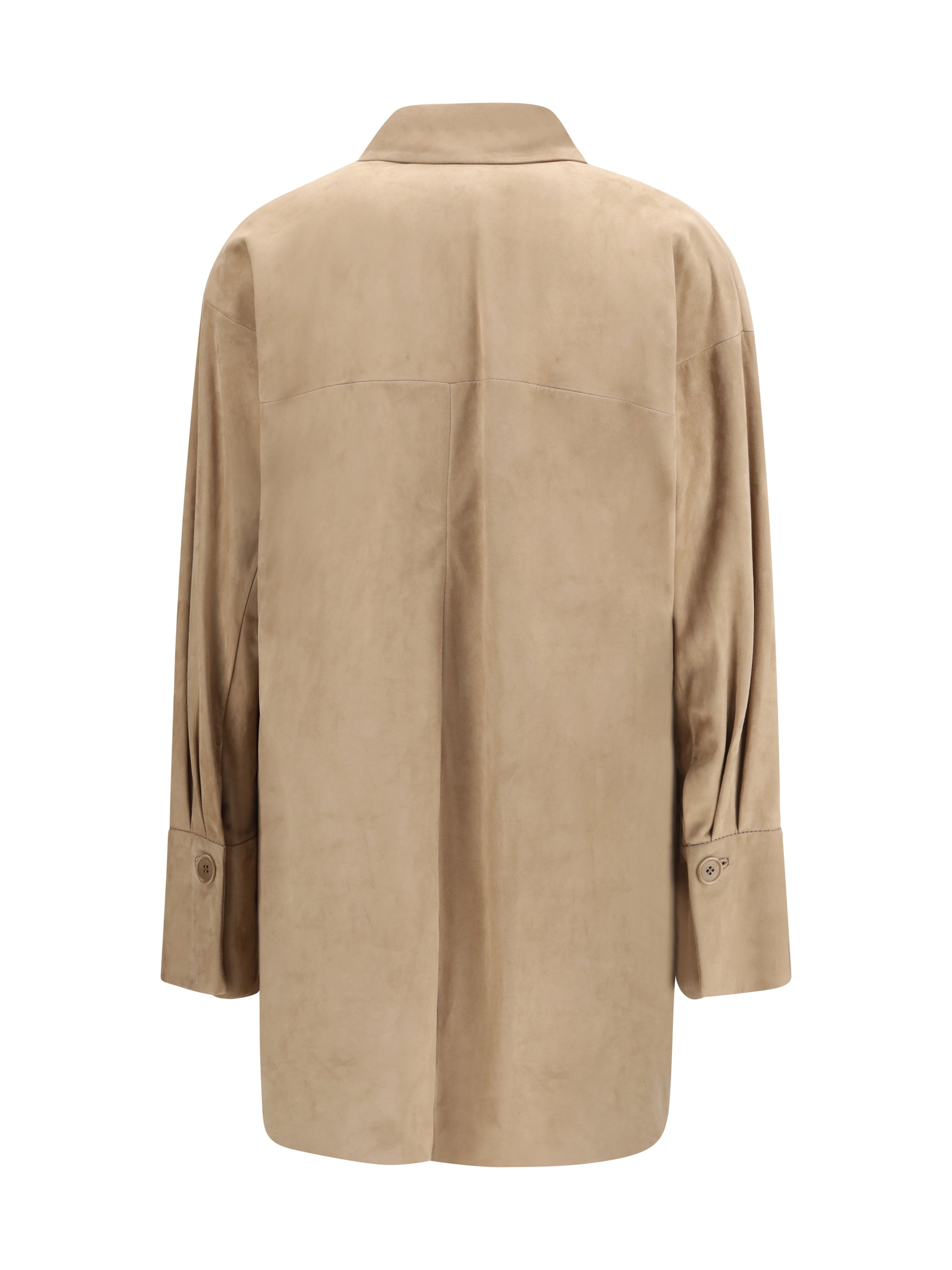 SALVATORE SANTORO 40 suede shirt 