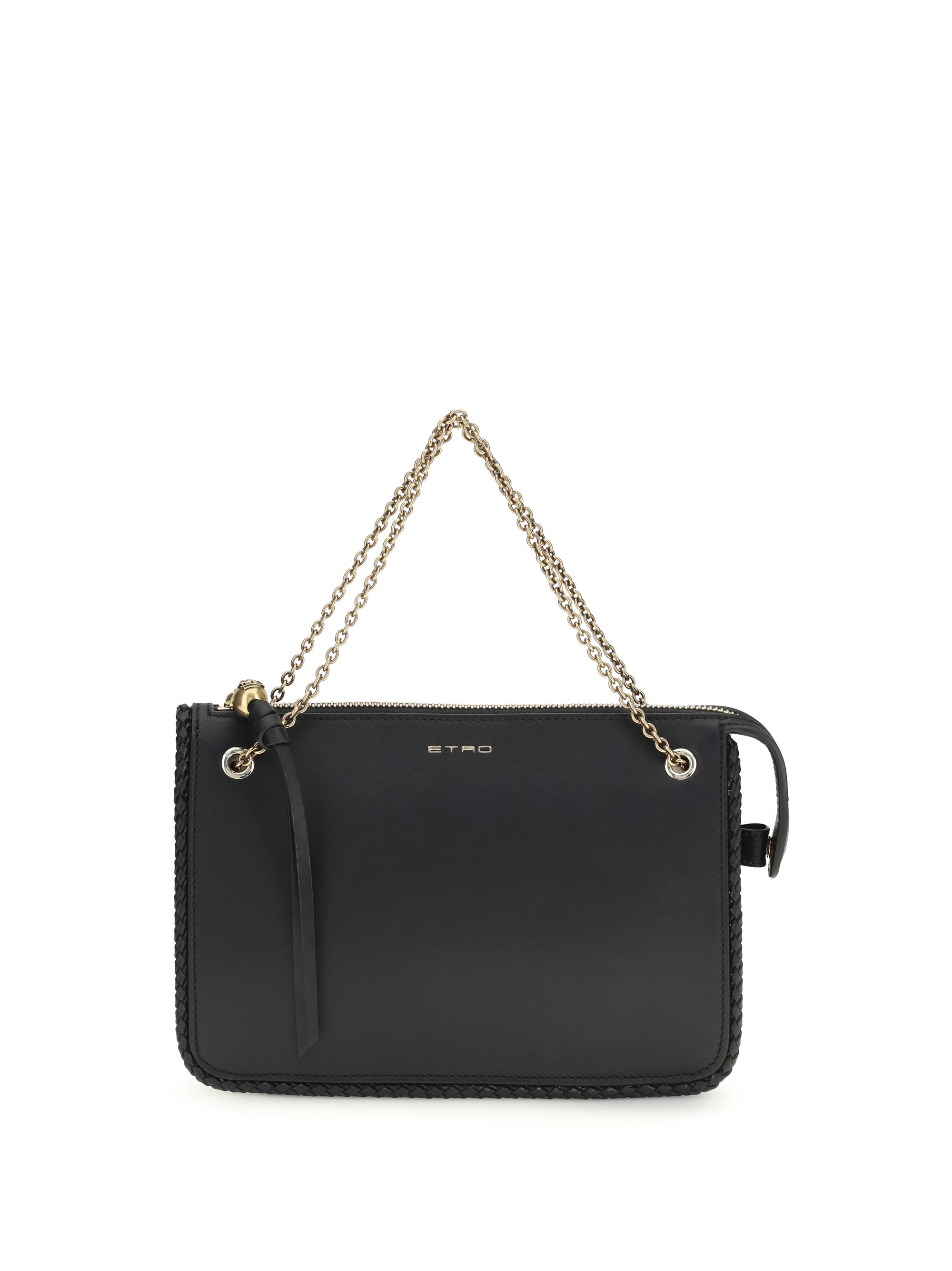 ETRO OS leather crossbody clutch
