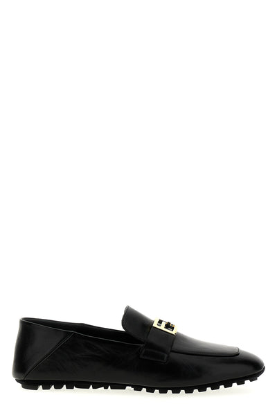 baguette leather loafers