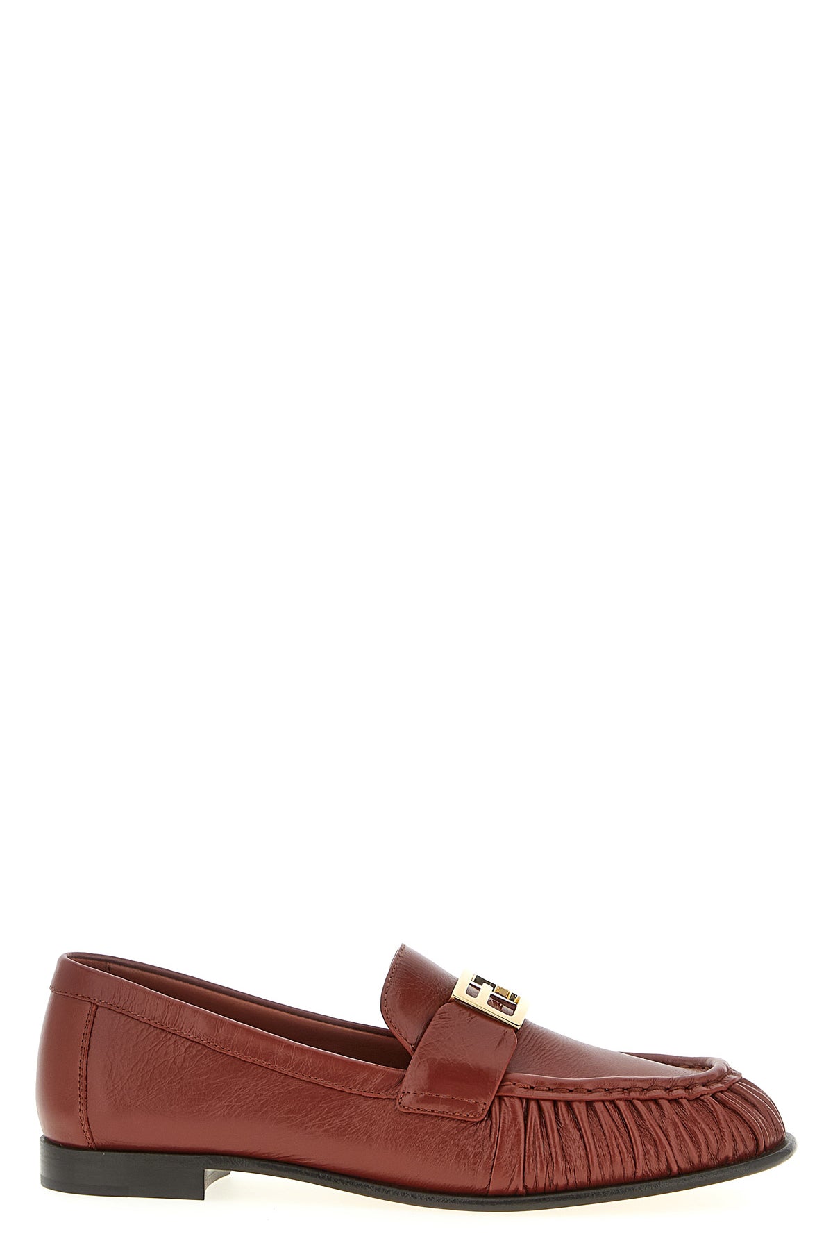 FENDI 36.5 baguette nappa loafers