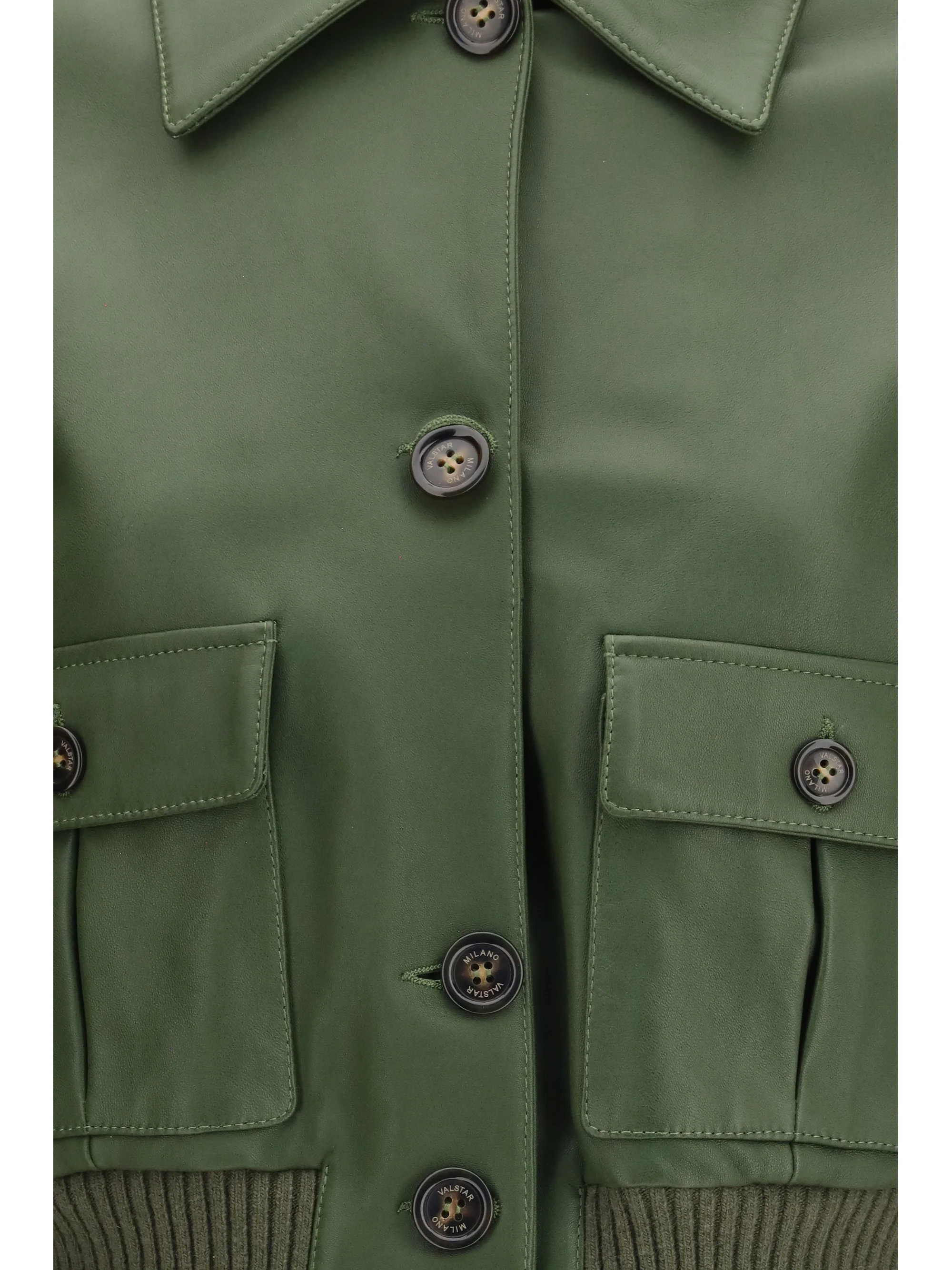 cropped nappa valstarino jacket