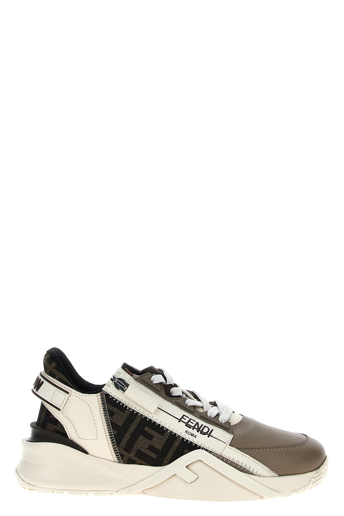 FENDI 36 flow leather sneakers