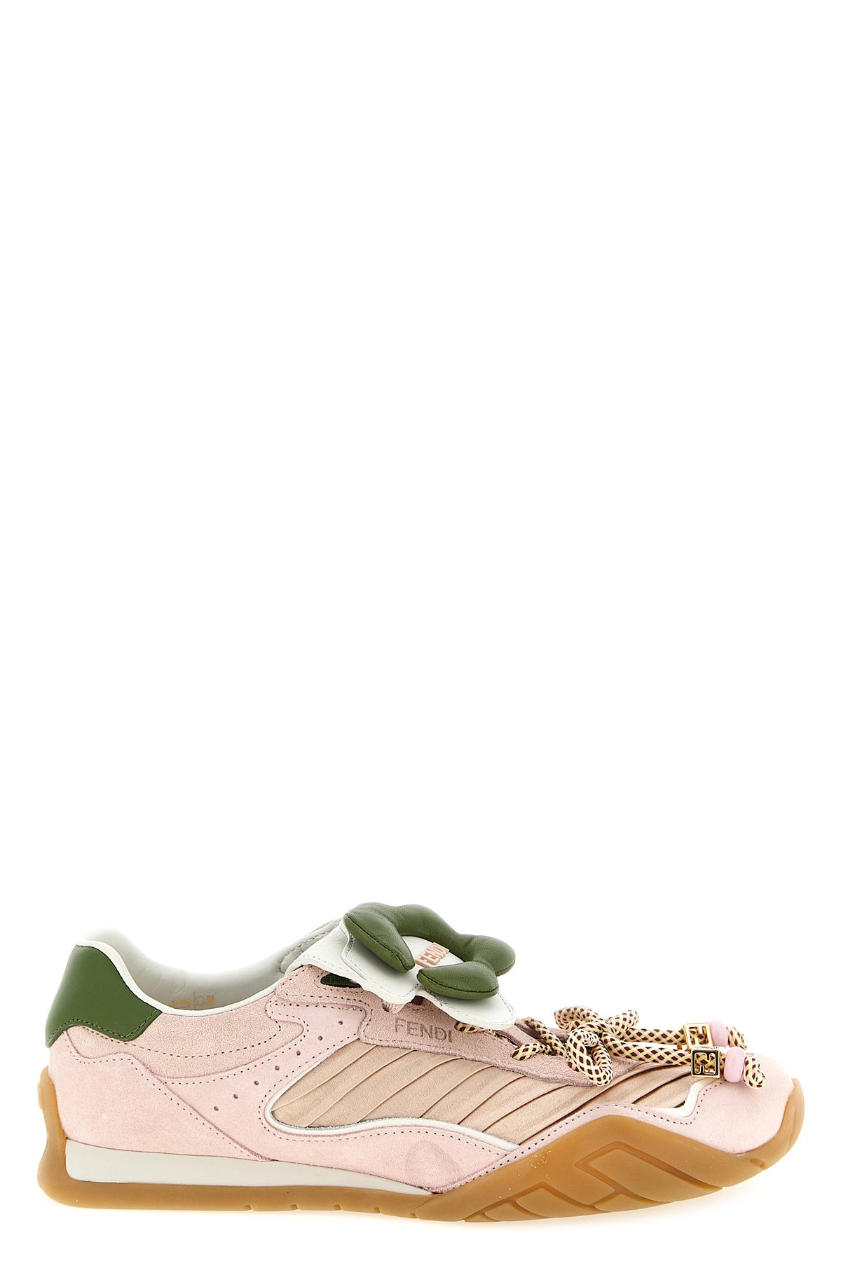 FENDI 36 fendi wave pulse pleated satin sneakers
