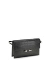 crocodile print shoulder bag