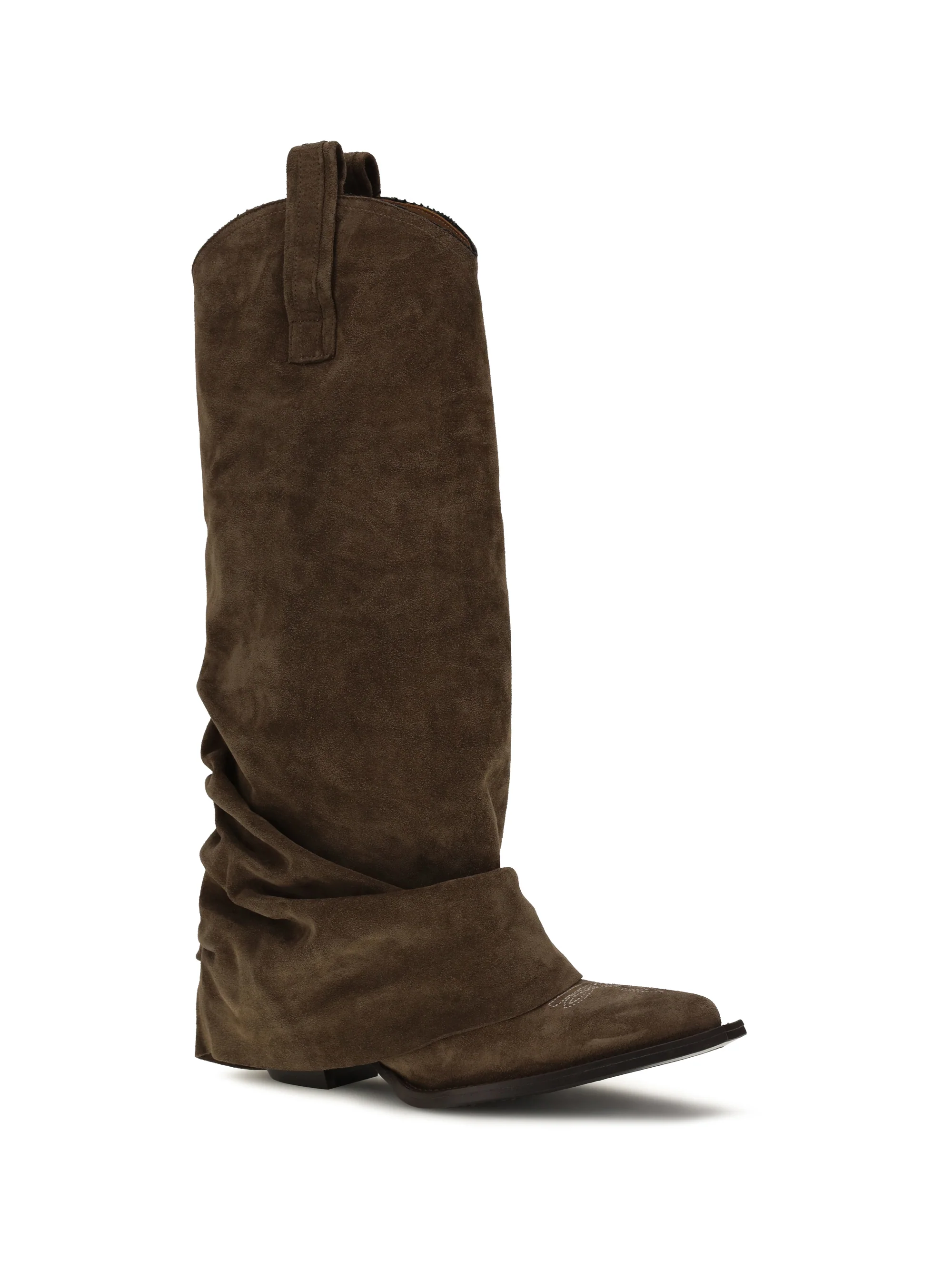 suede cowboy boots