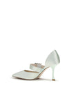 efflorescence dorsay satin pumps