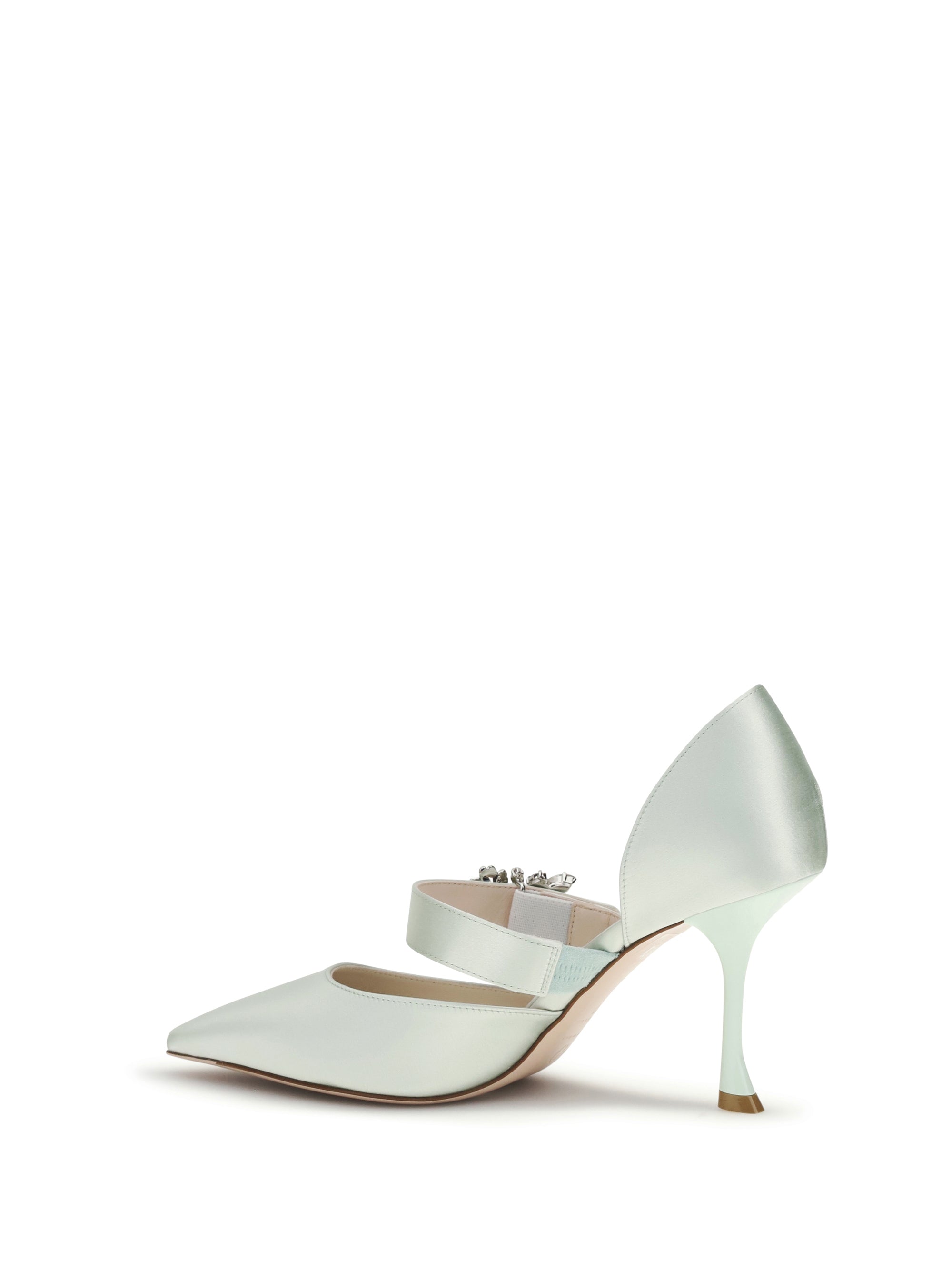 efflorescence dorsay satin pumps