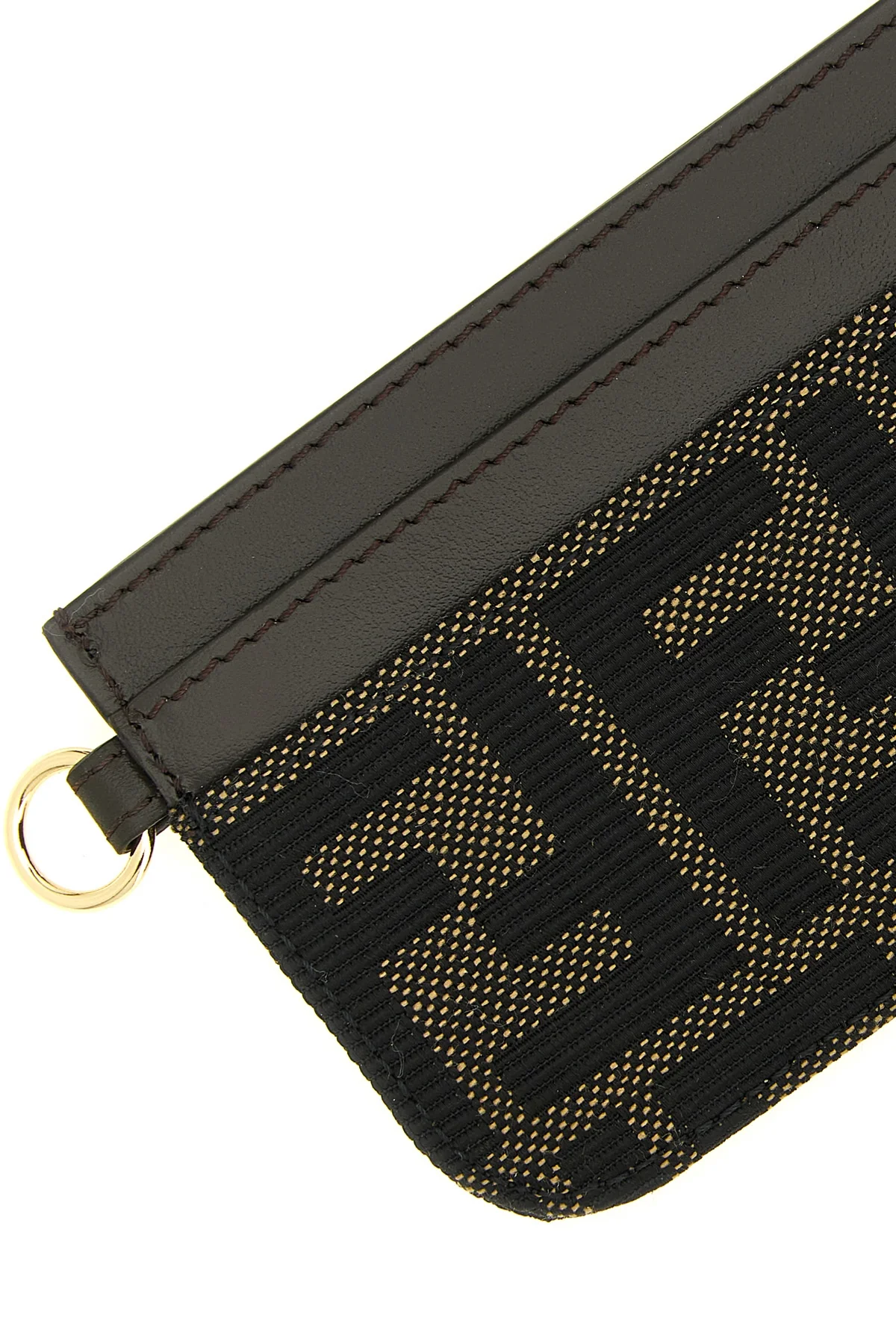 the fendi cardholder defines the excellence of compact accessories through a geo