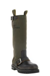 the fendi commando boots define a workwear-inspired aesthetic through a struct
