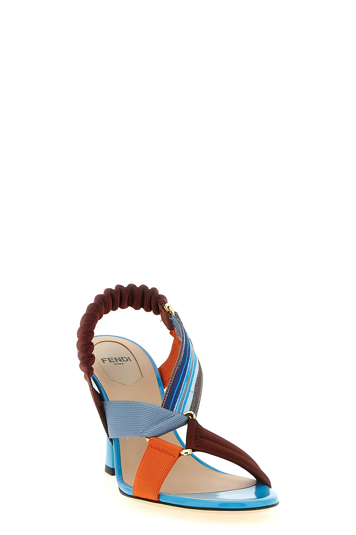 FENDI 36 the fendi colibrì sandal redefines the codes of footwear through an architectura