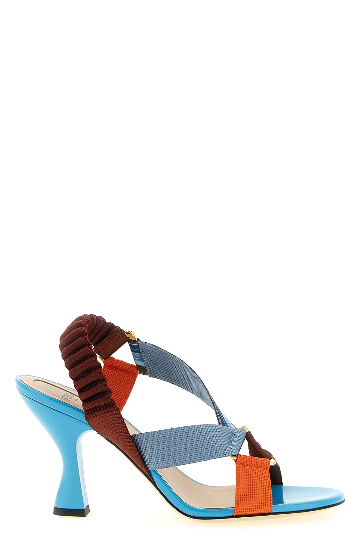 FENDI 36 the fendi colibrì sandal redefines the codes of footwear through an architectura